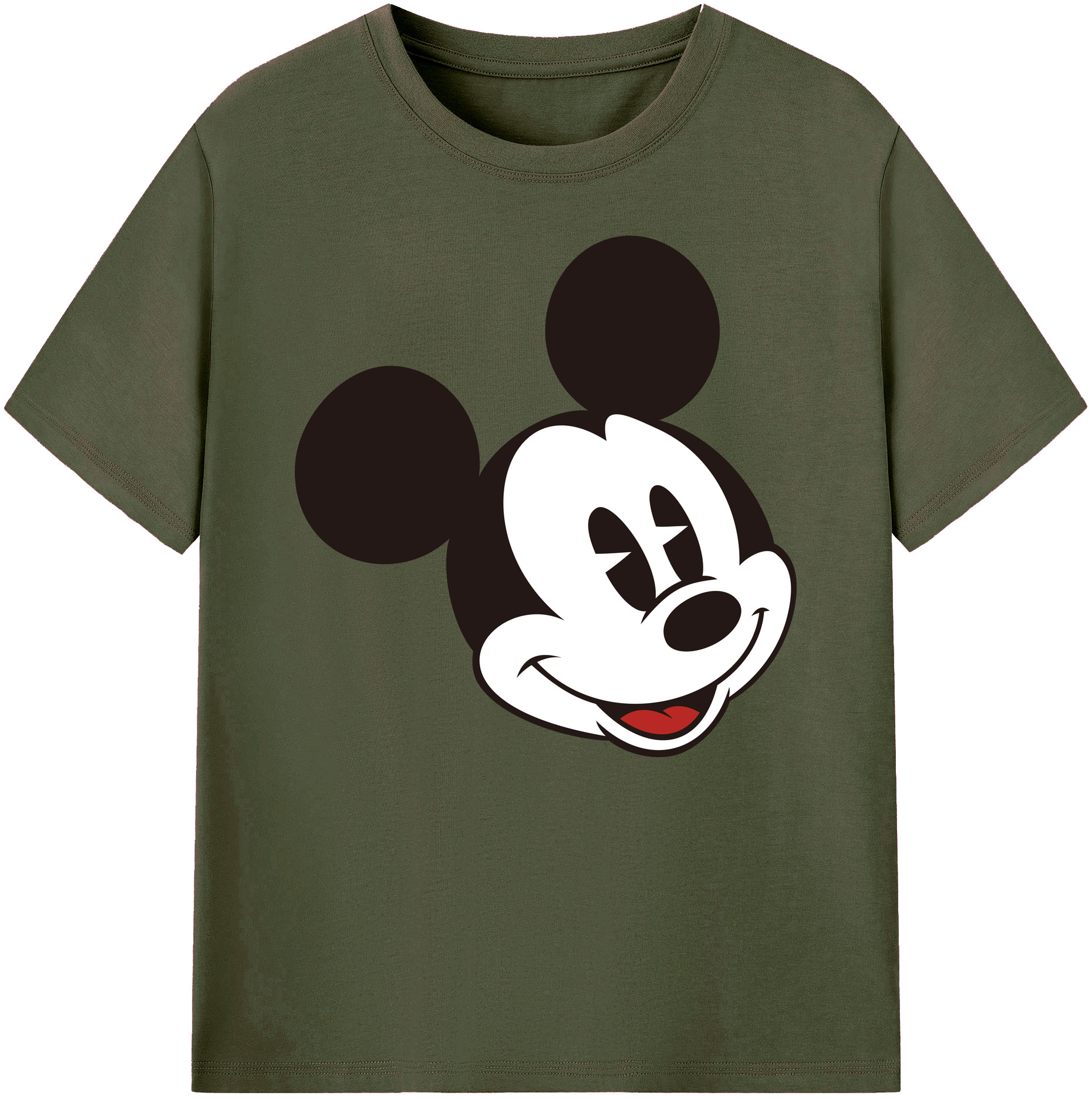 ミッキーマウス Mickey Mouse 綿100％ メンズ半袖Tシャツ｜肌触りやわらか＆通気性